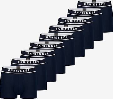 SCHIESSER Boxershorts '95/5 Organic Cotton' in Blauw: voorkant