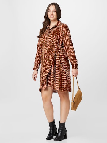 Michael Kors Plus Shirt dress in Red