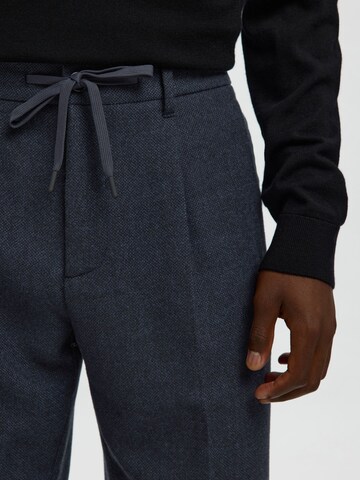 Regular Pantalon à pince SELECTED en bleu