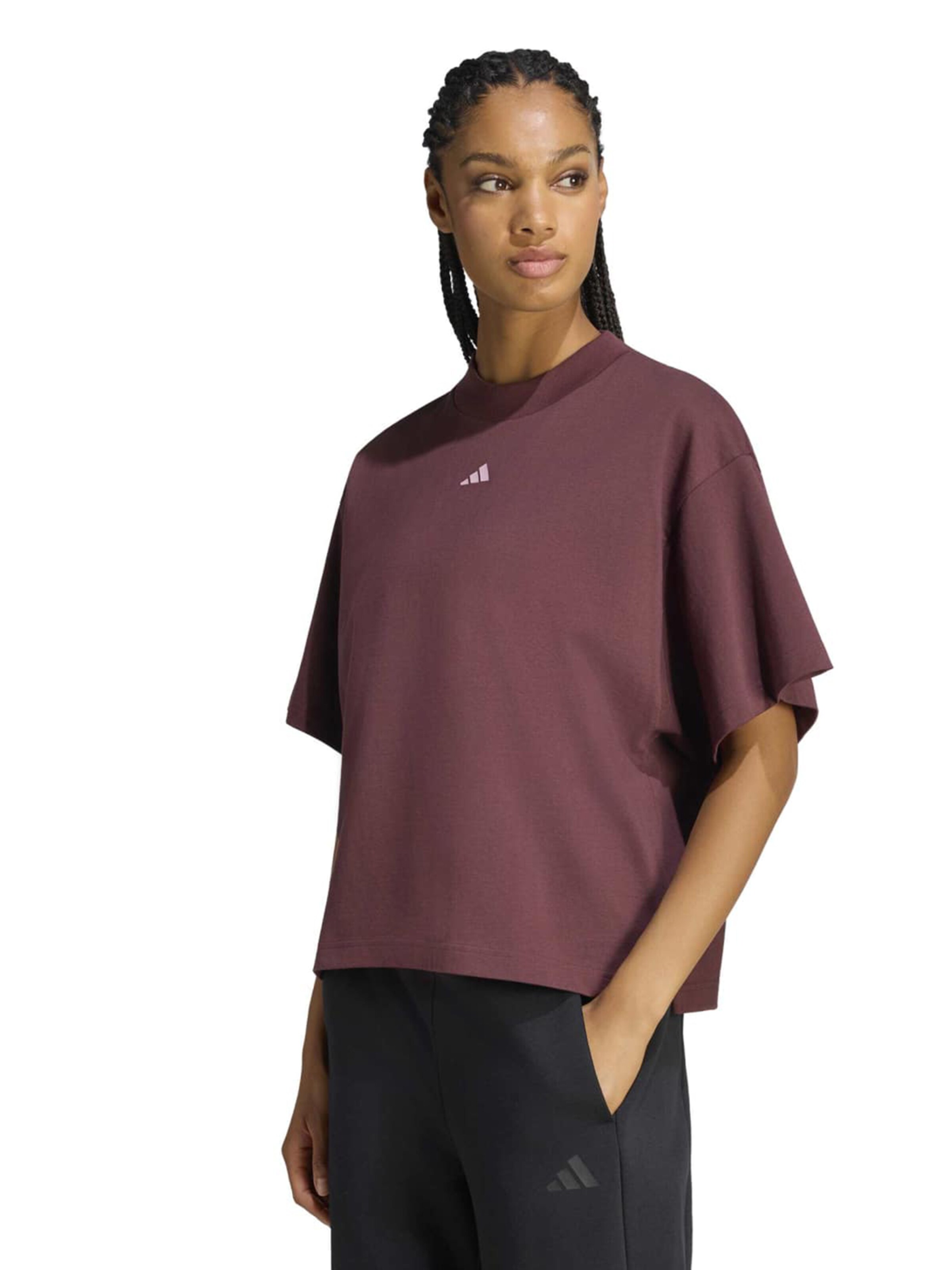 ADIDAS SPORTSWEAR - Camisa funcionais 'Studio' em vermelho