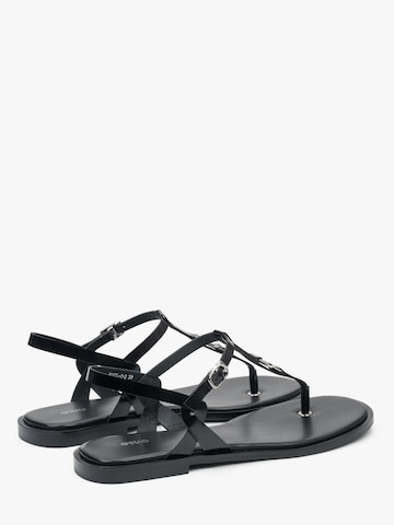 Infradito '010-3' di Estro in nero