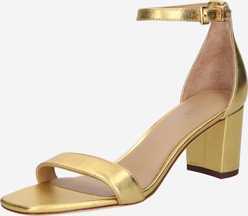 Lauren Ralph Lauren Sandal 'LOGAN' i guld: framsida