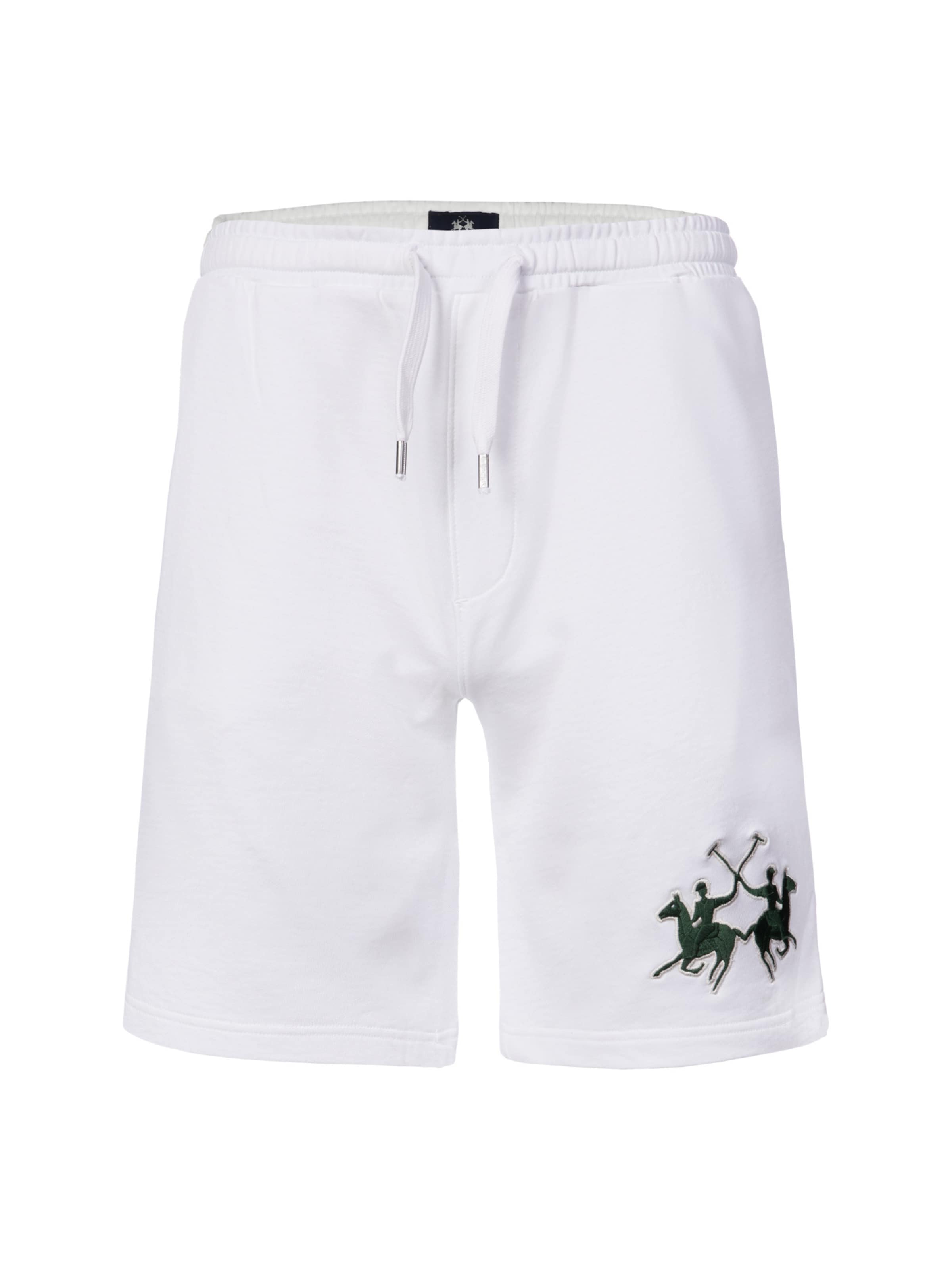 La Martina Regular Shorts in Weiß: Vorderseite