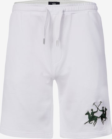 La Martina Regular Shorts in Weiß: Vorderseite