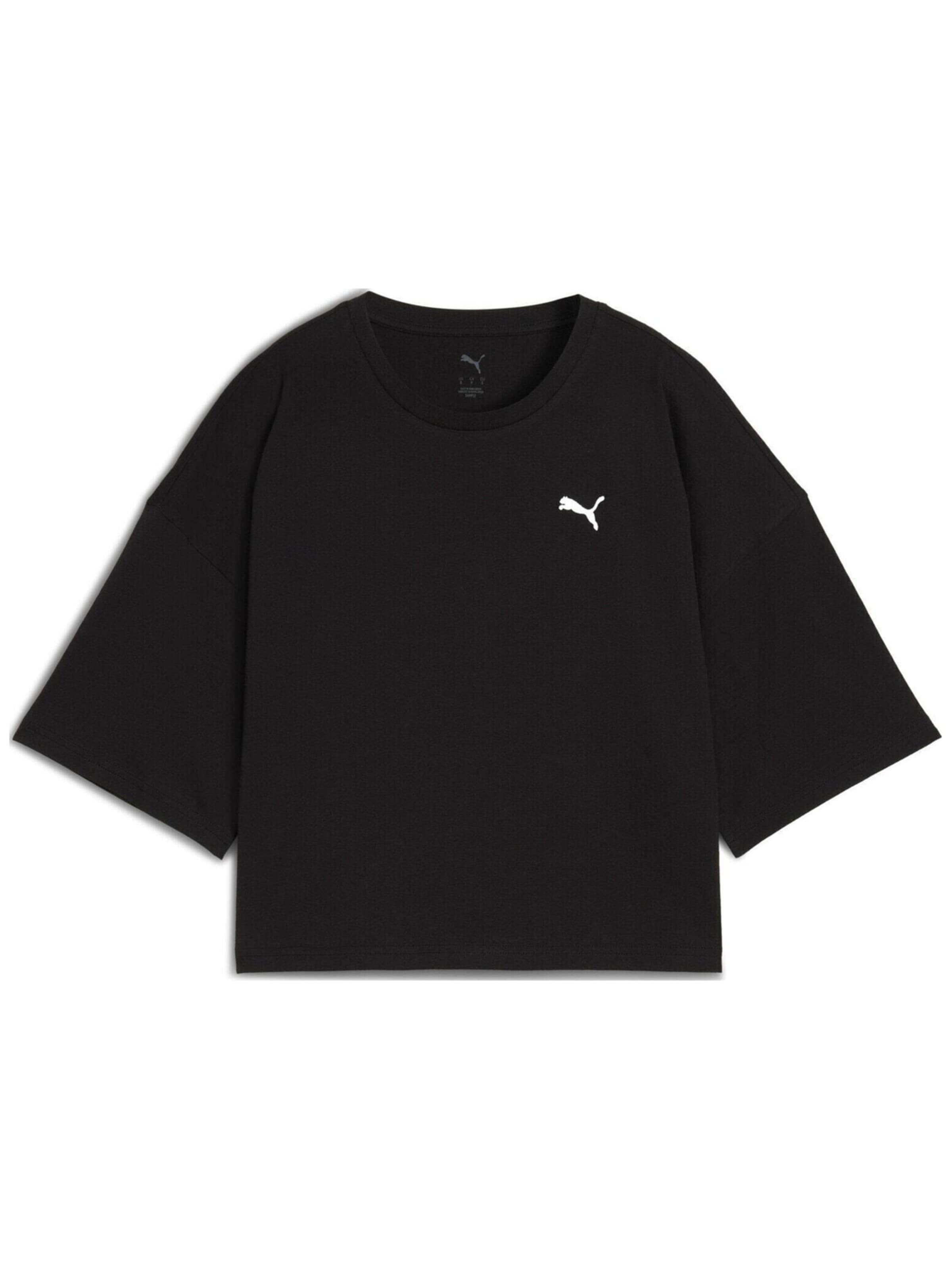 PUMA - Camiseta 'Puma Wardrobe Ess Oversized Short Tee Bl' en negro: frente