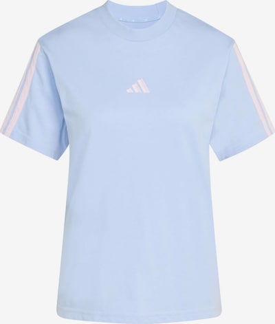 ADIDAS SPORTSWEAR Tehnička sportska majica 'ESSENTIALS 3-STRIPES COTTON' veličine M u pastelno plava / pastelno roza, Pregled proizvoda