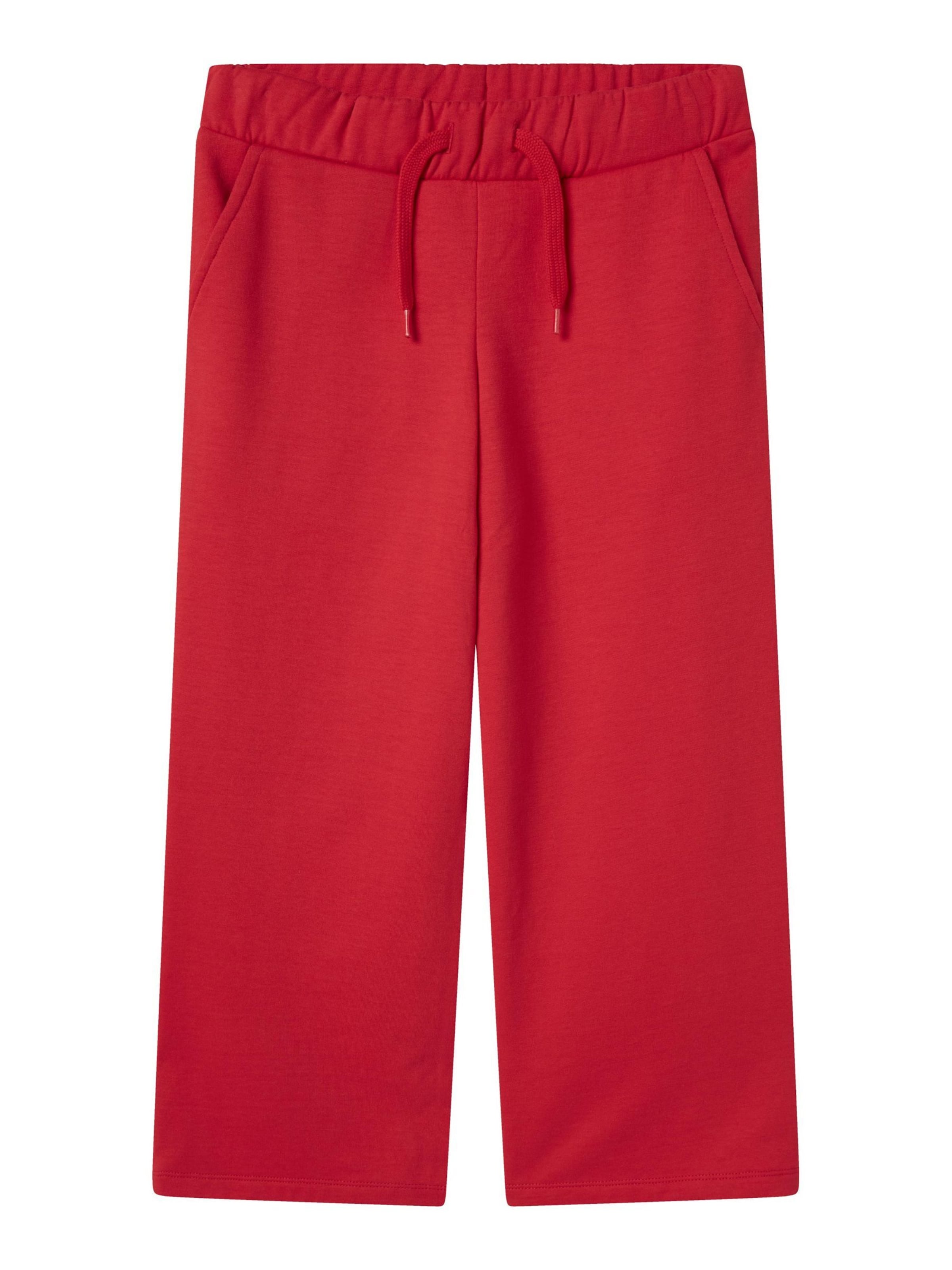 NAME IT Wide Leg Bukser i rød: forside