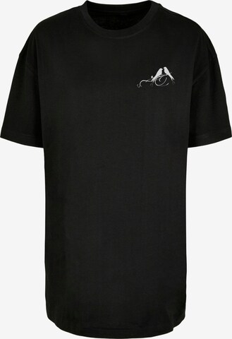 Merchcode Shirt 'Love Birds' in Zwart: voorkant