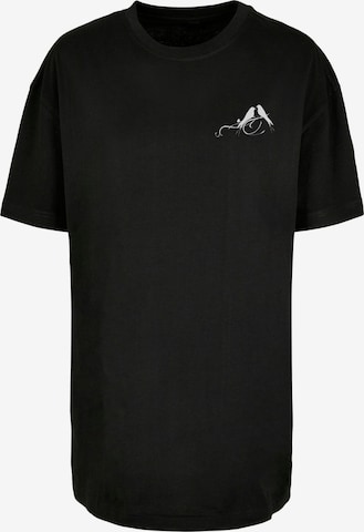 Merchcode T-Shirt 'Love Birds' in Schwarz: predná strana