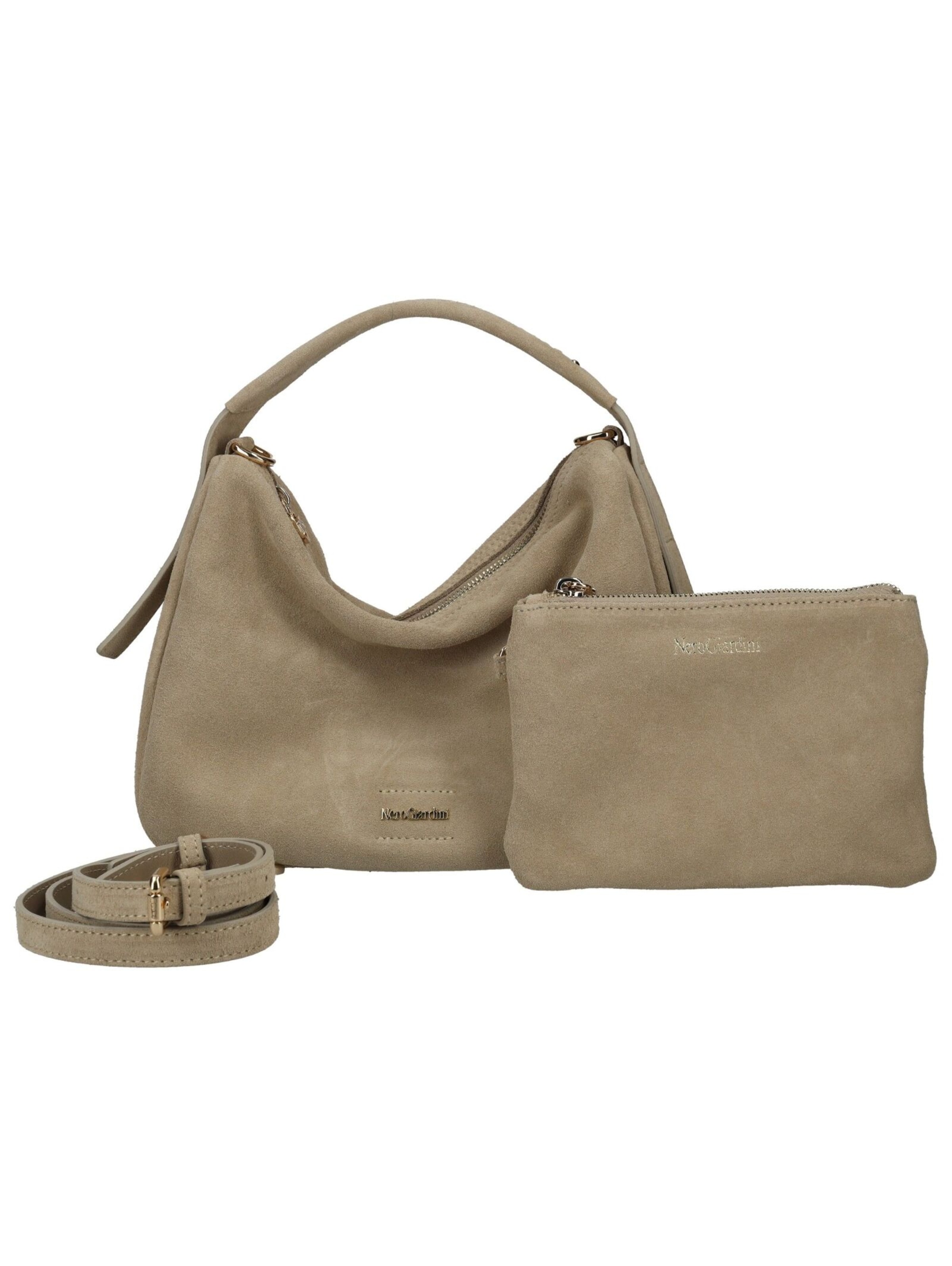 Borsa a mano di Nero Giardini in beige: frontale