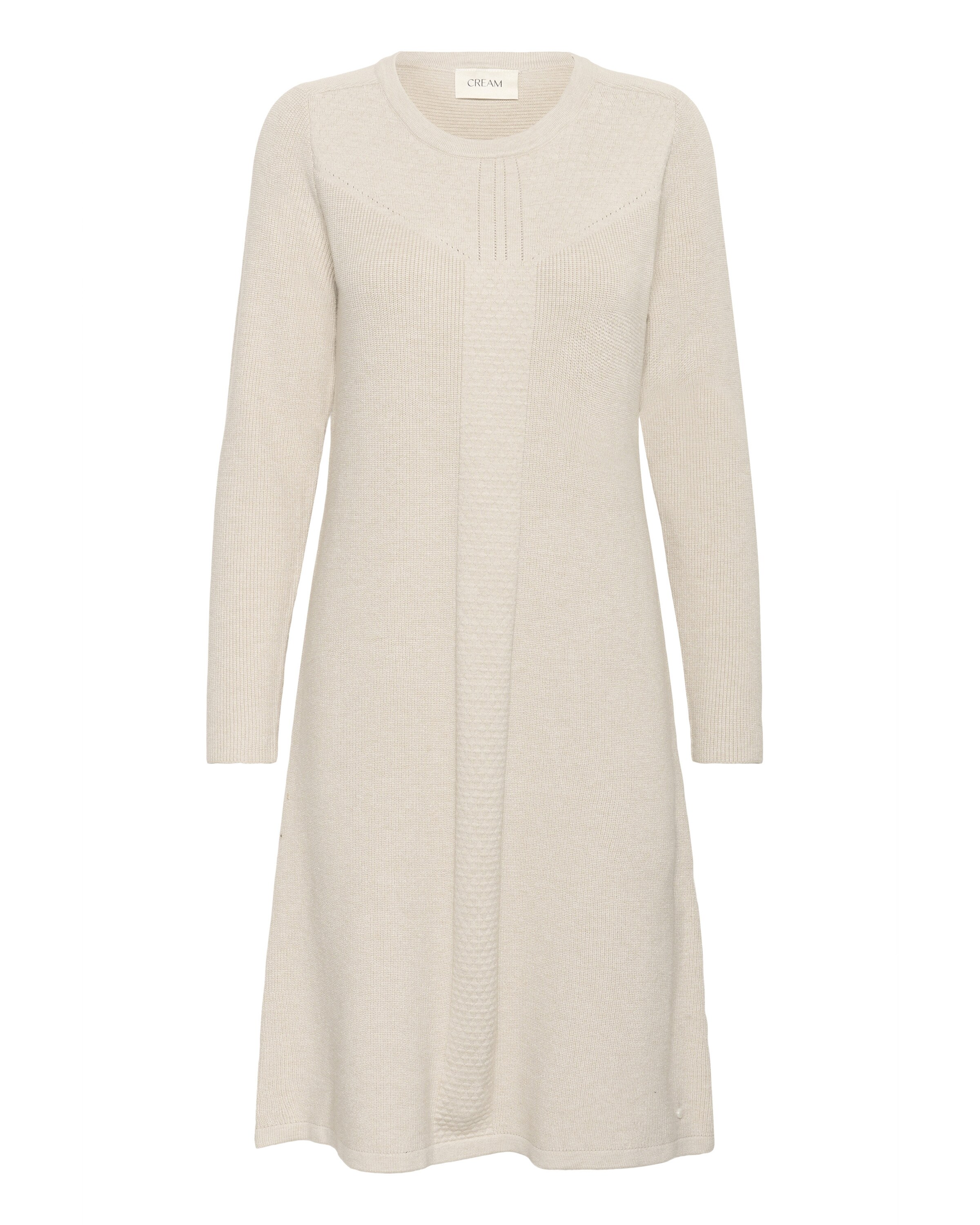 Robes en maille 'CRDela' Cream en beige : devant