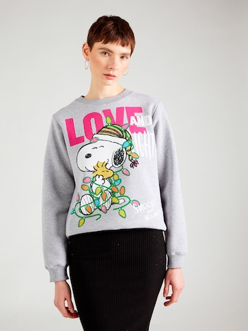 PRINCESS GOES HOLLYWOOD Sweatshirt 'Love and light' in Grau: predná strana
