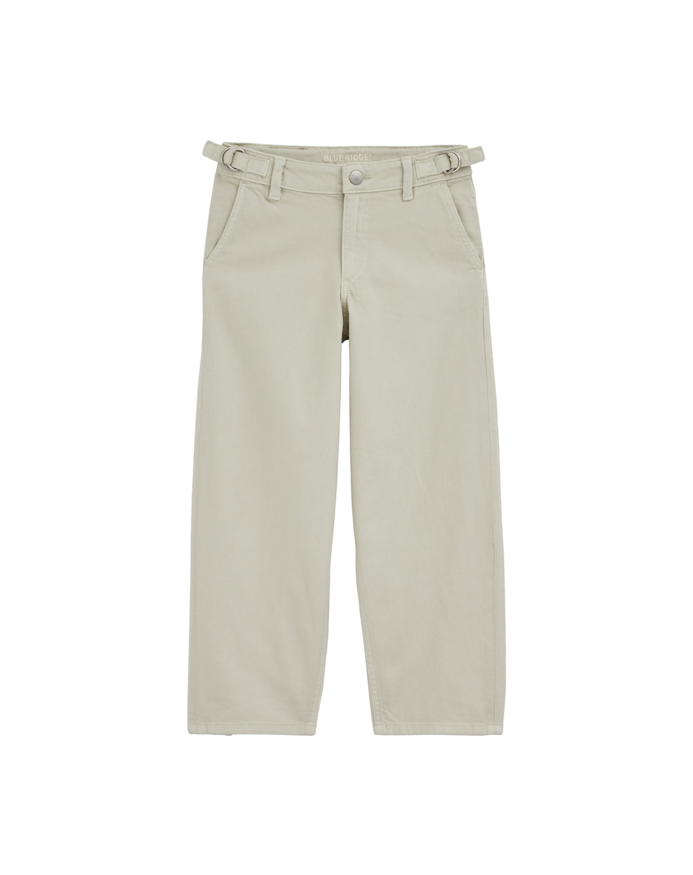 WE Fashion Baggy Jeans in Groen: voorkant