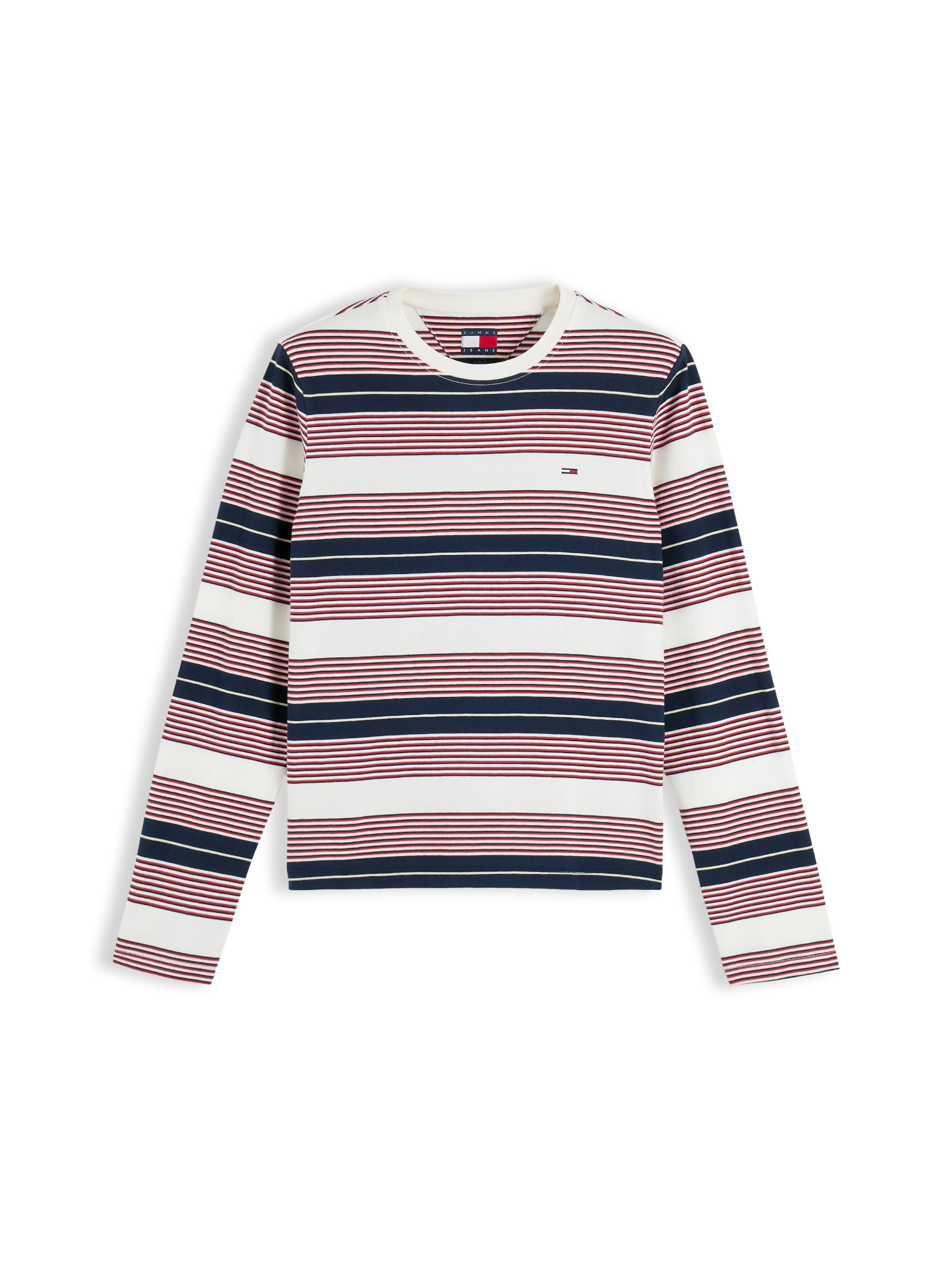 Tommy Jeans Тениска 'ESS' в бяло: отпред