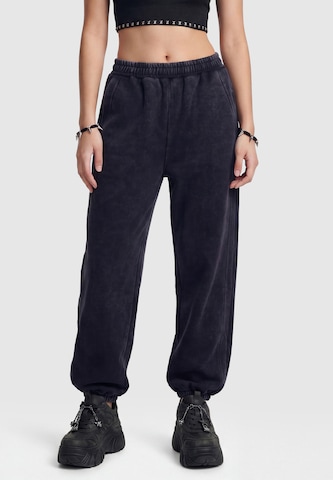 myMo ROCKS - Loosefit Calças em preto: frente