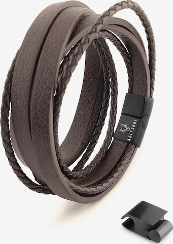 Akitsune Bracelet 'Dark Matter' in Brown: front