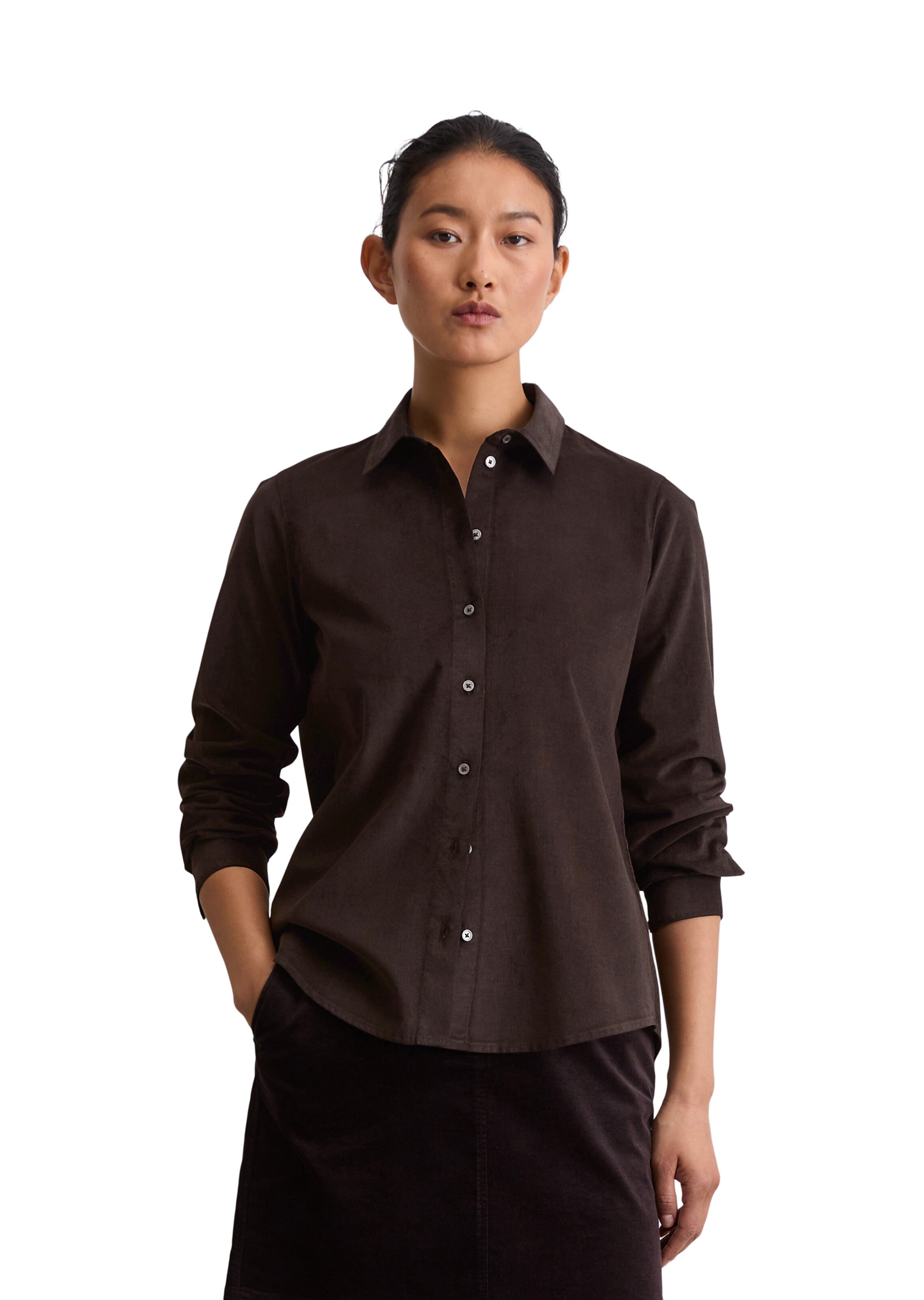 Marc O'Polo Blouse in Brown: front
