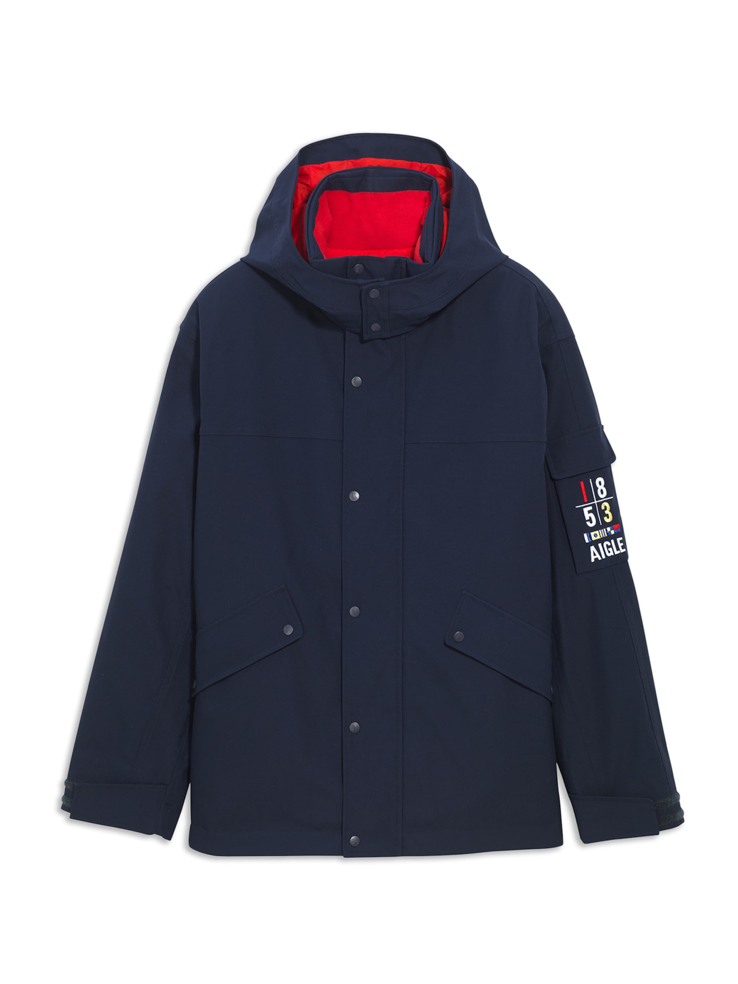 AIGLE Kevad-sügisparka 'Copeland', värv sinine: eest vaates