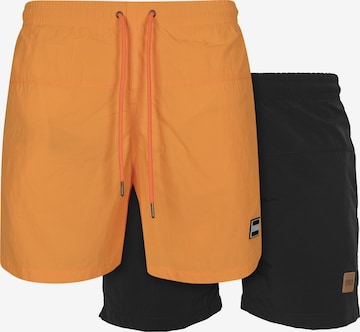 Urban Classics Board Shorts in Orange: front