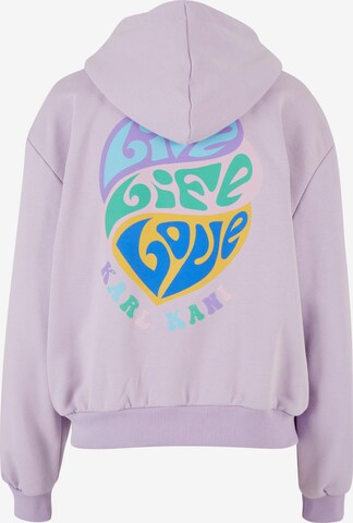 Karl Kani Zip-Up Hoodie in Purple