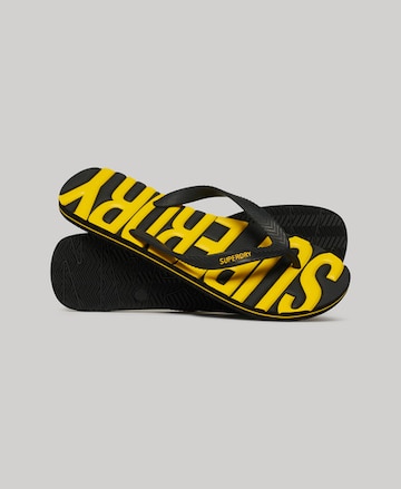 Superdry T-Bar Sandals in Yellow