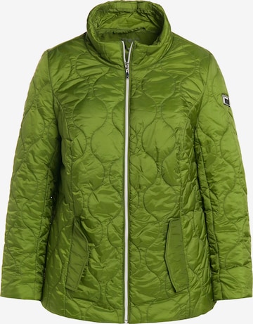 Ulla Popken Between-Season Jacket in Green: front