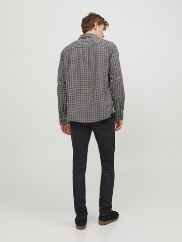 JACK & JONES - Slimfit Calças de ganga 'Glenn' em preto