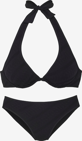 Bikini s.Oliver en noir : devant
