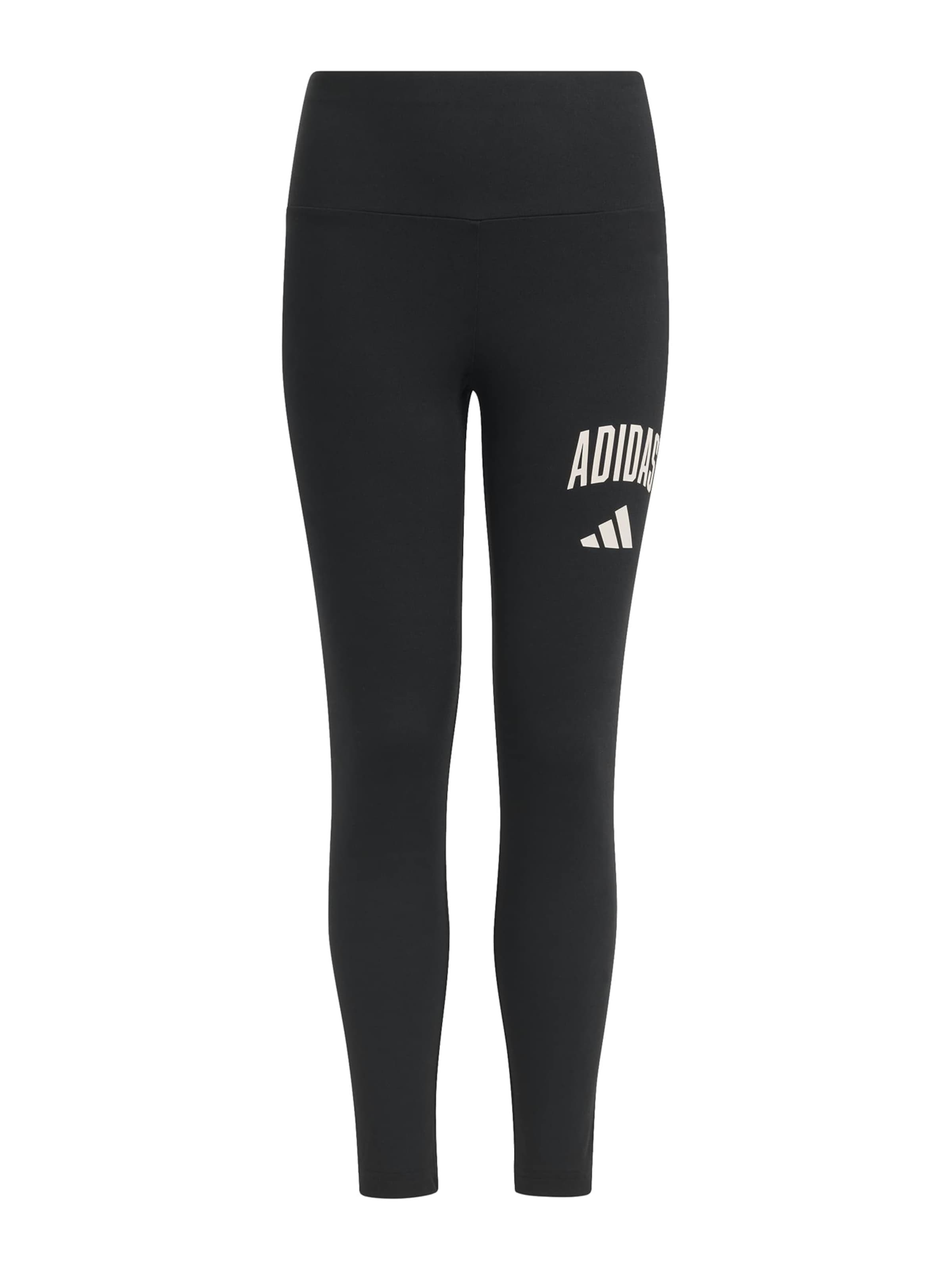 ADIDAS SPORTSWEAR Skinny Sportbroek in Zwart: voorkant