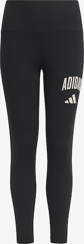 ADIDAS SPORTSWEAR Skinny Urheiluhousut värissä musta: etupuoli