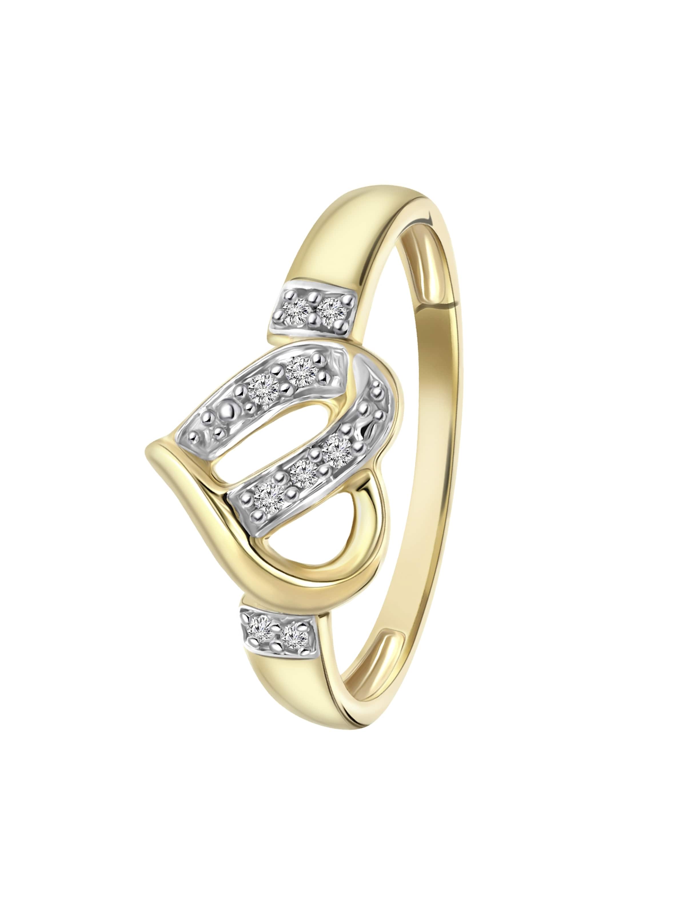 Lucardi Ring in Gold: front