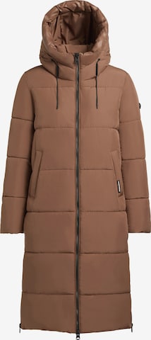Manteau d’hiver 'MIRI2' khujo en marron : devant