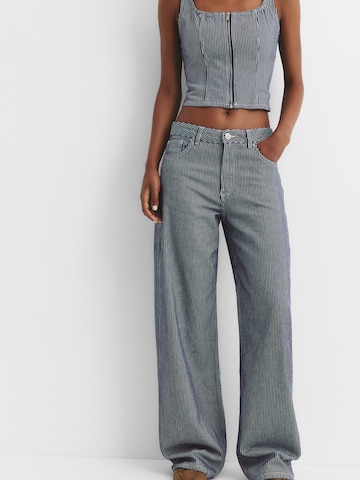 Pull&Bear Loosefit Jeans i blå: framsida