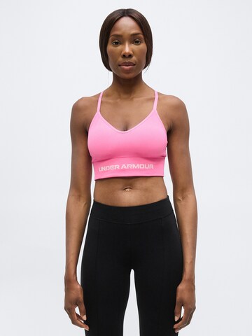 UNDER ARMOUR Bygelfri Sportbehå 'Vanish Seamless' i rosa: framsida
