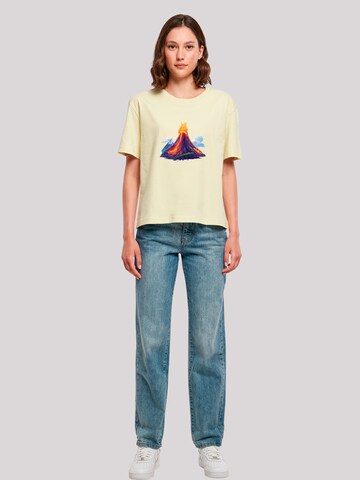 F4NT4STIC Shirt 'Vulkanausbruch' in Yellow