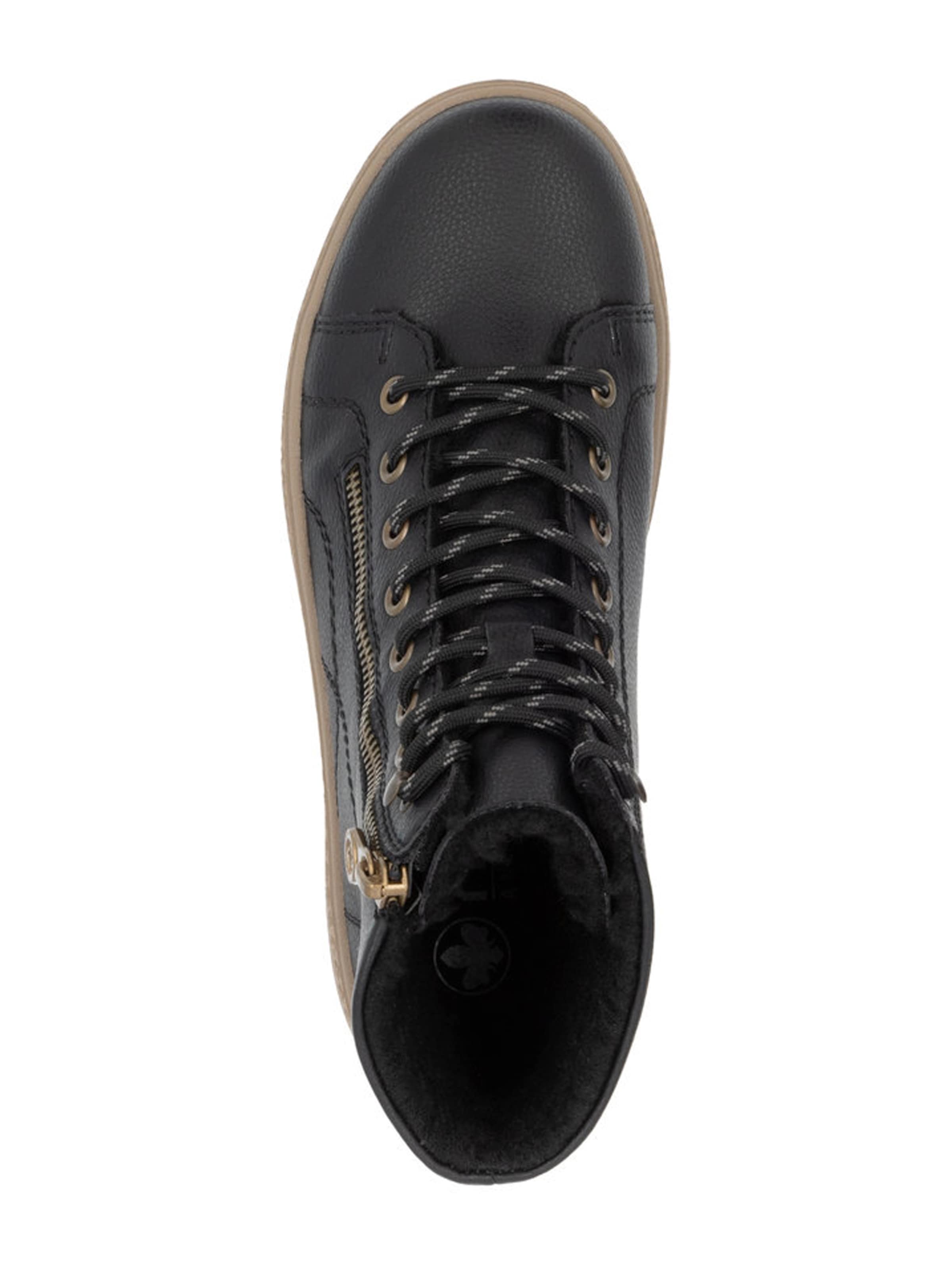 Bottines à lacets Rieker en noir