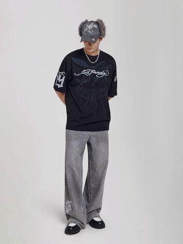 Ed Hardy Loosefit Jeans i grå