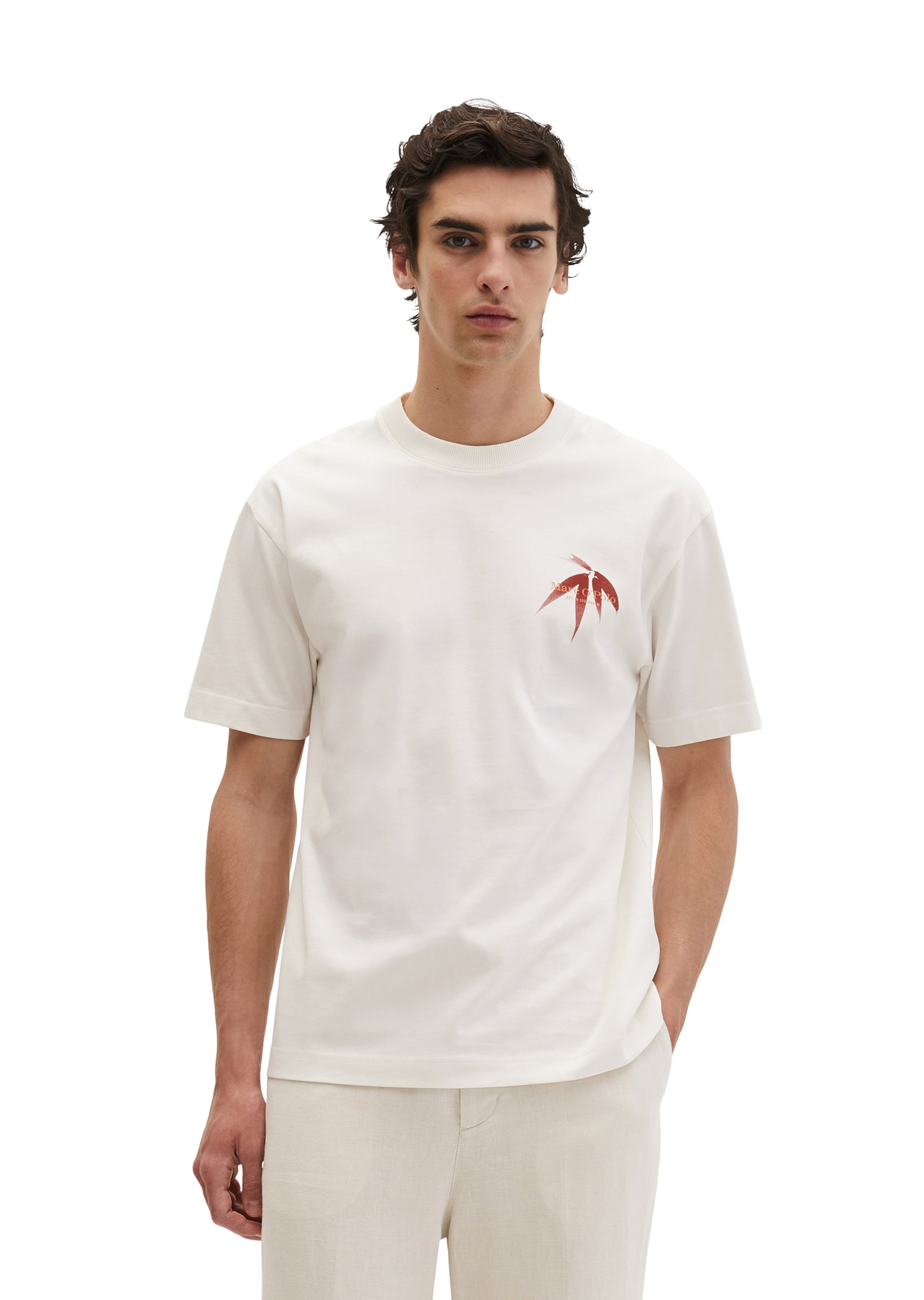 Marc O'Polo T-Shirt in Beige: Vorderseite