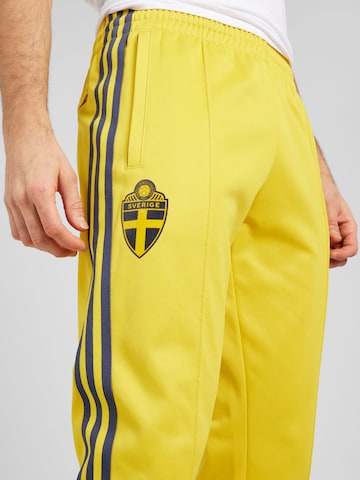 ADIDAS PERFORMANCE Regular Workout Pants in Yellow