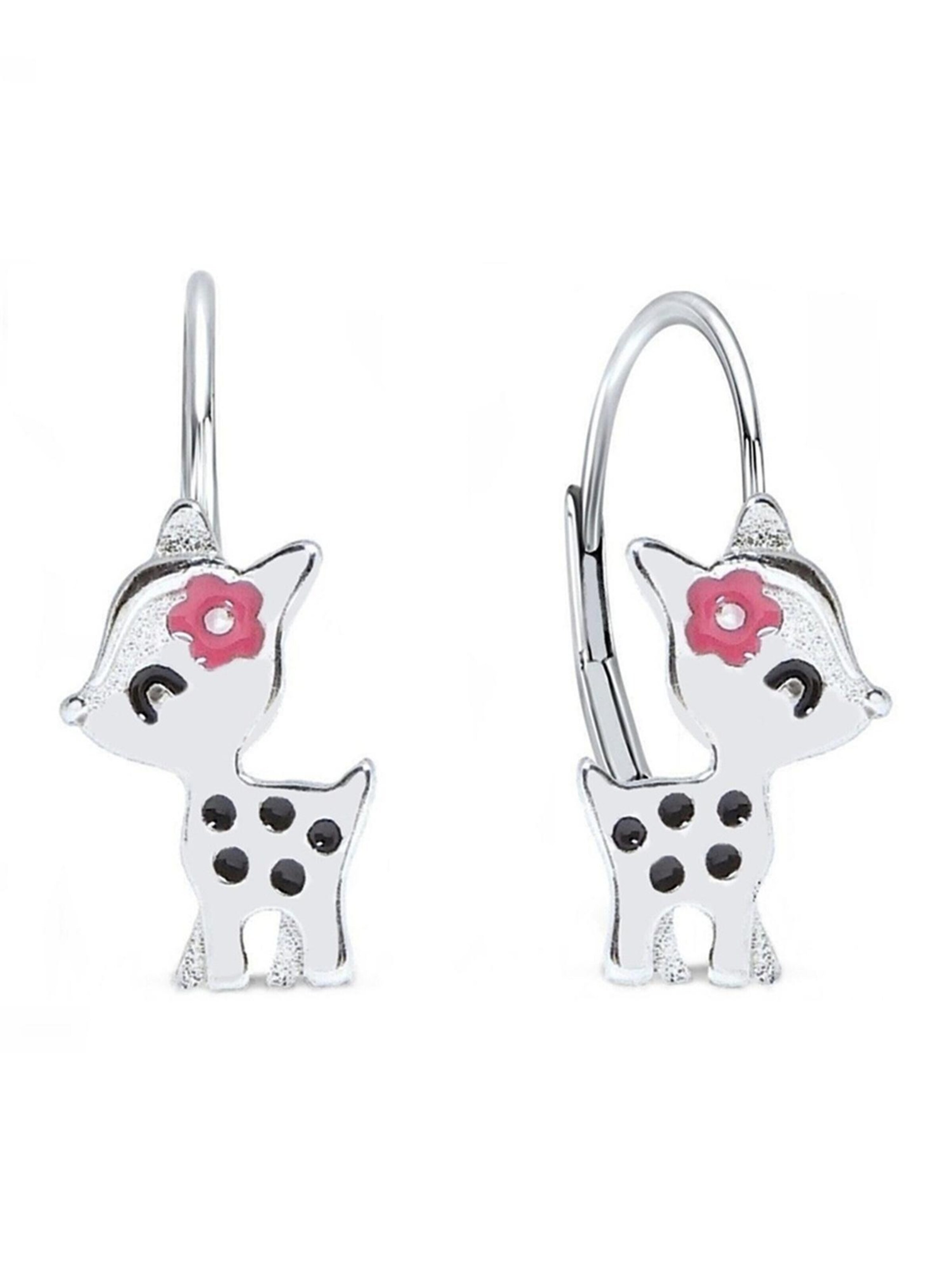 Goldene Hufeisen Earrings 'Rehkitz' in Silver: front