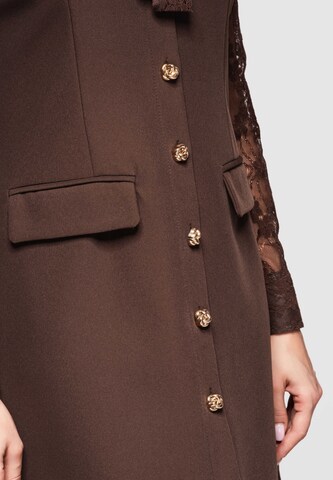 Ombre Kleid in Braun