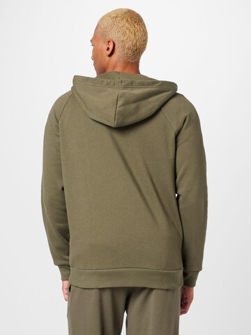 UNDER ARMOUR Athletic Zip-Up Hoodie 'Rival' in Green