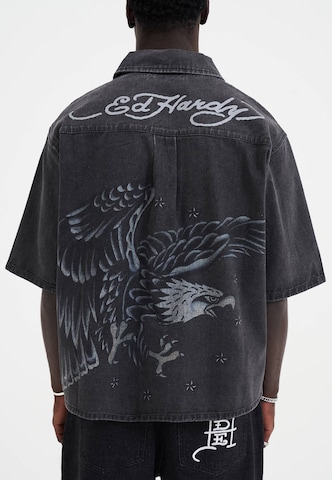 Ed Hardy Μπλουζάκι 'Adler und Sterne' σε μαύρο