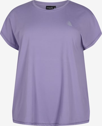 T-shirt 'Abasic' Active by Zizzi en violet : devant