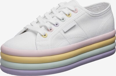 SUPERGA Sneaker in pastellgelb / mint / pastelllila / pastellpink / weiß, Produktansicht
