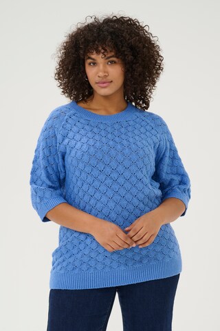 KAFFE CURVE - Jersey 'KCmani' en azul: frente