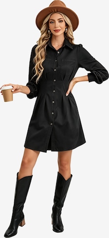 KoJooin Blusenkleid in Schwarz: Vorderseite