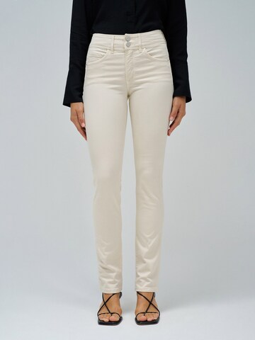 Salsa Jeans Slimfit Jeans in Beige: voorkant