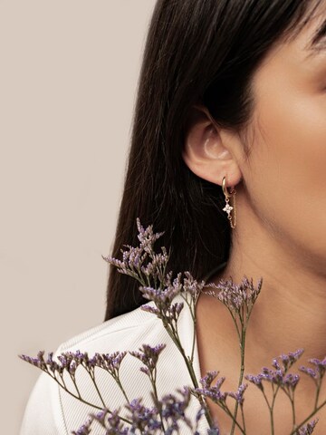 Boucles d'oreilles 'Twinkle Blossom' Hey Happiness en or