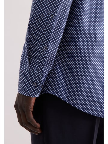 Fit confort Chemise business 'Schwarze Rose' SEIDENSTICKER en bleu